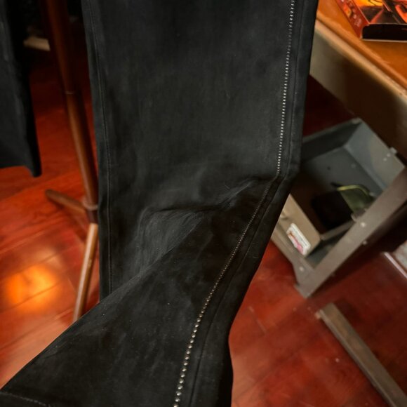 $2198 JOHN VARVATOS "Eton" Lamb Stretch Leather Pants (sz34) - Picture 5 of 14